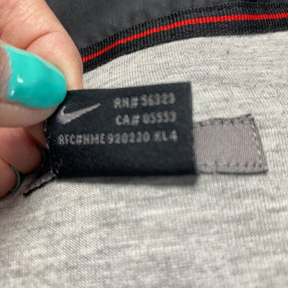 Nike 600‎ Mens Windbreaker Jacket Black & Gray XL Winter Warm - Picture 11 of 13